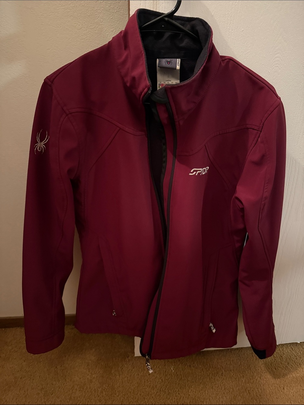 Spyder Women's Burgundy Softshell Utility Jacket